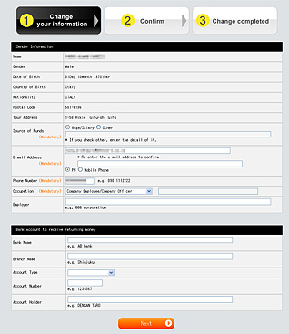 Western Union global  Worldwide money transfer service