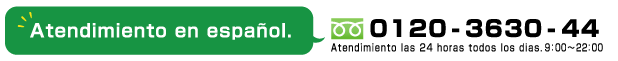 Atendimiento en espanol. 0120-3630-44